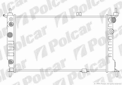 Polcar 550708A7 - Radiatore, Raffreddamento motore autozon.pro