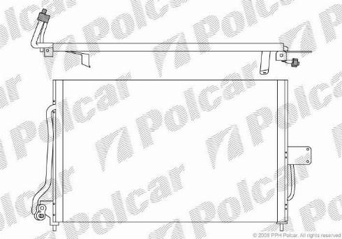 Polcar 5507K8C1 - Condensatore, Climatizzatore autozon.pro