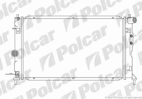 Polcar 551608-4 - Radiatore, Raffreddamento motore autozon.pro