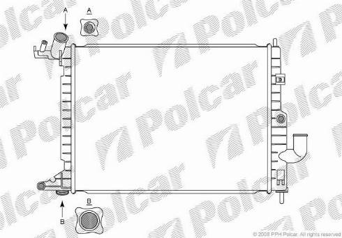 Polcar 5516088X - Radiatore, Raffreddamento motore autozon.pro