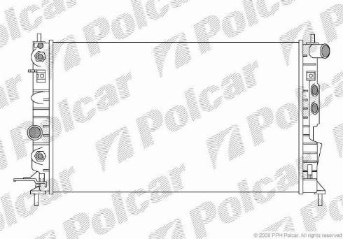 Polcar 5516083X - Radiatore, Raffreddamento motore autozon.pro