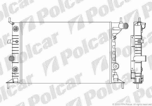 Polcar 5516082X - Radiatore, Raffreddamento motore autozon.pro