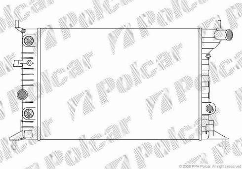 Polcar 551608-2 - Radiatore, Raffreddamento motore autozon.pro