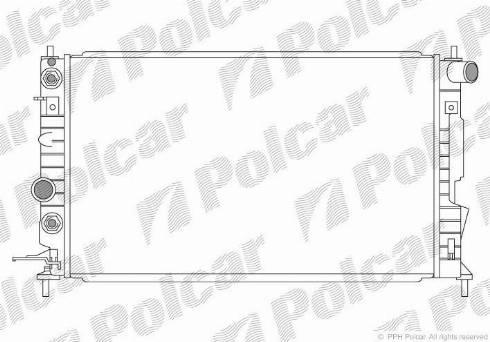 Polcar 551708-1 - Radiatore, Raffreddamento motore autozon.pro