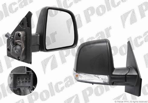 Polcar 55U1521M - Specchio retrovisore esterno autozon.pro