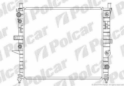 Polcar 504408-1 - Radiatore, Raffreddamento motore autozon.pro