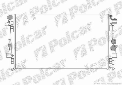 Polcar 504008-1 - Radiatore, Raffreddamento motore autozon.pro