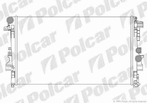 Polcar 504008A1 - Radiatore, Raffreddamento motore autozon.pro