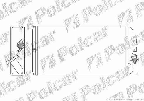 Polcar 5053N8-1 - Scambiatore calore, Riscaldamento abitacolo autozon.pro