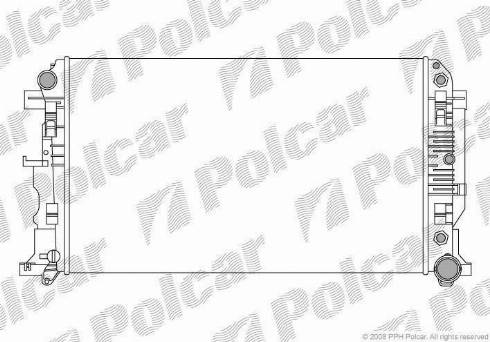 Polcar 506508-1 - Radiatore, Raffreddamento motore autozon.pro