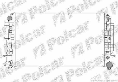 Polcar 506508-2 - Radiatore, Raffreddamento motore autozon.pro