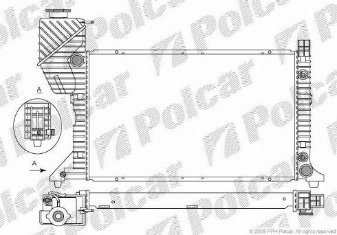 Polcar 5062084X - Radiatore, Raffreddamento motore autozon.pro