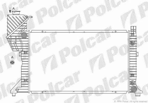 Polcar 506208-4 - Radiatore, Raffreddamento motore autozon.pro