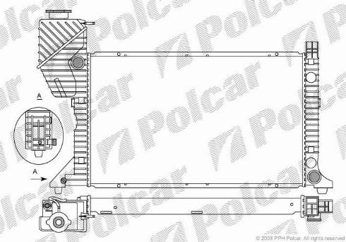 Polcar 5062083X - Radiatore, Raffreddamento motore autozon.pro