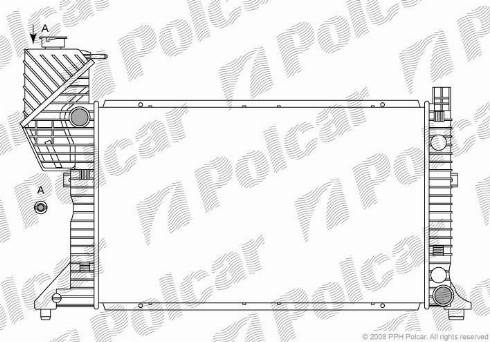 Polcar 506208-3 - Radiatore, Raffreddamento motore autozon.pro