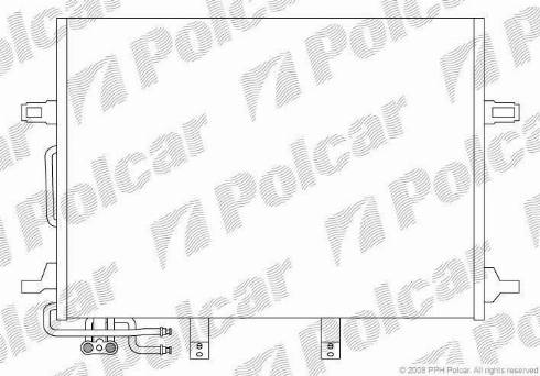 Polcar 5016K8C1 - Condensatore, Climatizzatore autozon.pro