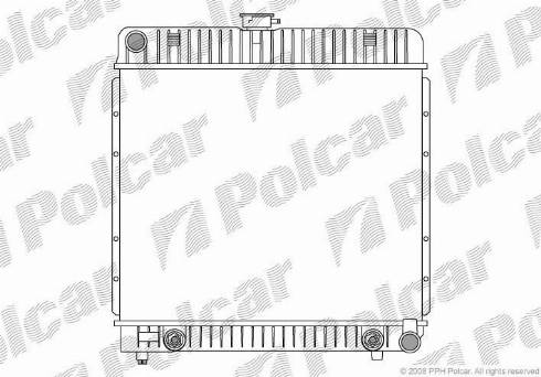 Polcar 501308-2 - Radiatore, Raffreddamento motore autozon.pro