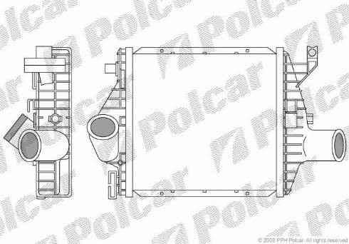 Polcar 5012J81X - Intercooler autozon.pro