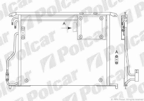 Polcar 5025K8C3 - Condensatore, Climatizzatore autozon.pro