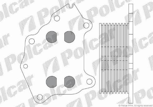 Polcar 5102L8-1 - Radiatore olio, Olio motore autozon.pro