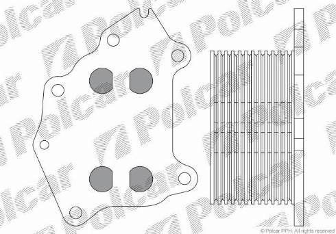 Polcar 5102L8-2 - Radiatore olio, Olio motore autozon.pro