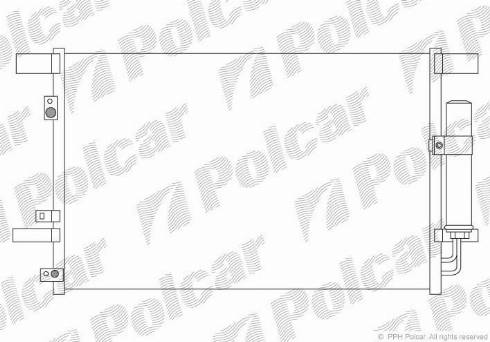 Polcar 5266K8C1 - Condensatore, Climatizzatore autozon.pro