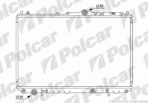 Polcar 521008-3 - Radiatore, Raffreddamento motore autozon.pro