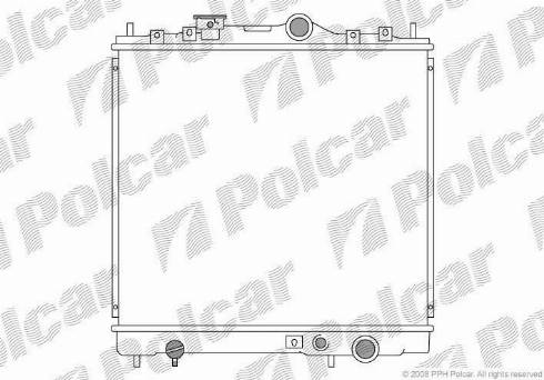 Polcar 521708-2 - Radiatore, Raffreddamento motore autozon.pro