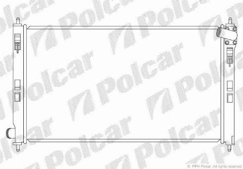 Polcar 523408-1 - Radiatore, Raffreddamento motore autozon.pro