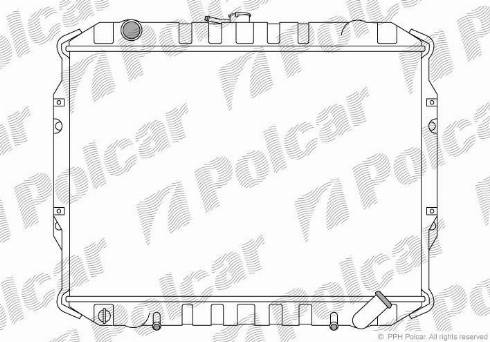 Polcar 527008-4 - Radiatore, Raffreddamento motore autozon.pro