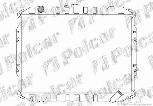 Polcar 527008-5 - Radiatore, Raffreddamento motore autozon.pro