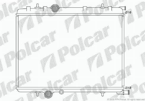 Polcar 5790082X - Radiatore, Raffreddamento motore autozon.pro