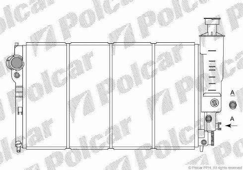 Polcar 574508-9 - Radiatore, Raffreddamento motore autozon.pro