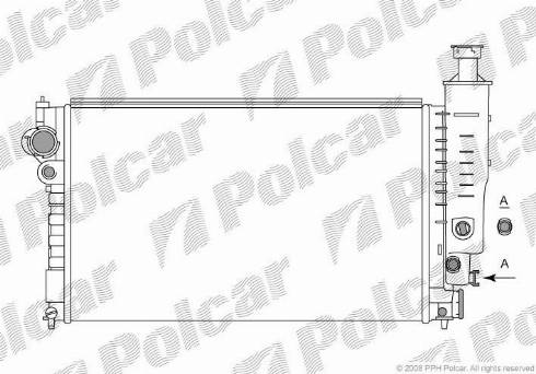 Polcar 5745085X - Radiatore, Raffreddamento motore autozon.pro