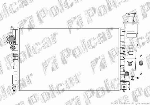 Polcar 574508-5 - Radiatore, Raffreddamento motore autozon.pro