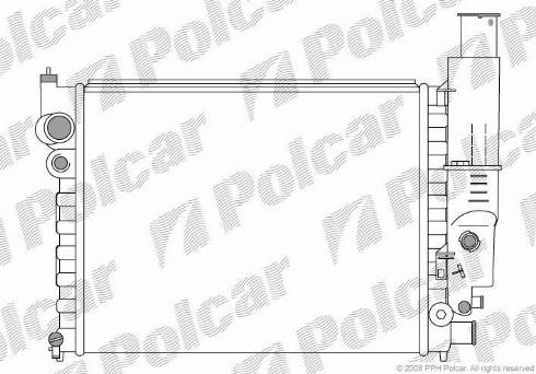 Polcar 5745081X - Radiatore, Raffreddamento motore autozon.pro