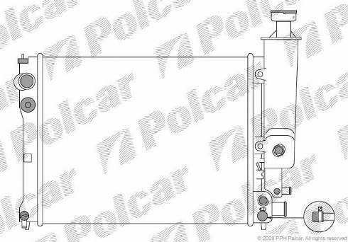 Polcar 574508-1 - Radiatore, Raffreddamento motore autozon.pro