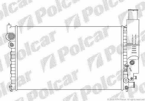 Polcar 574508-2 - Radiatore, Raffreddamento motore autozon.pro