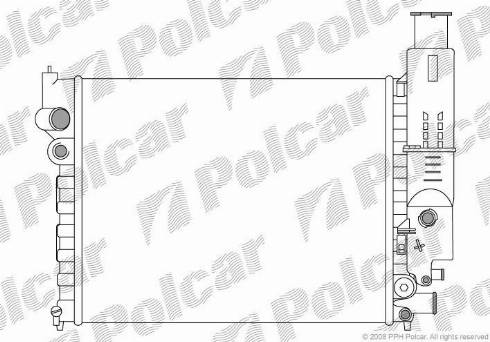 Polcar 574508A1 - Radiatore, Raffreddamento motore autozon.pro