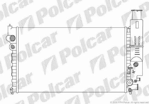 Polcar 574508A2 - Radiatore, Raffreddamento motore autozon.pro