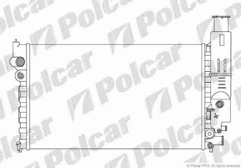 Polcar 574508B2 - Radiatore, Raffreddamento motore autozon.pro