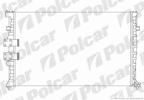 Polcar 574608A7 - Radiatore, Raffreddamento motore autozon.pro