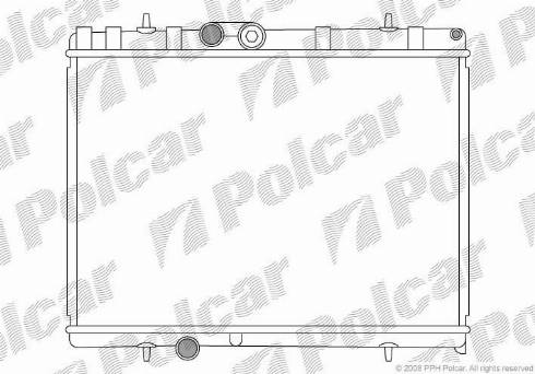 Polcar 574808-5 - Radiatore, Raffreddamento motore autozon.pro