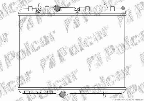 Polcar 574808A1 - Radiatore, Raffreddamento motore autozon.pro