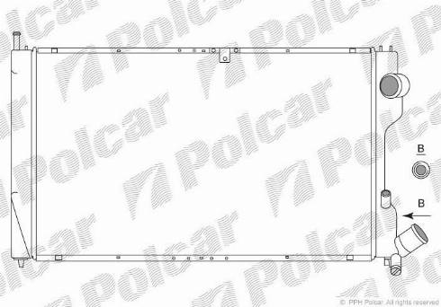 Polcar 5765084X - Radiatore, Raffreddamento motore autozon.pro