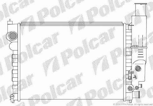 Polcar 5765081X - Radiatore, Raffreddamento motore autozon.pro