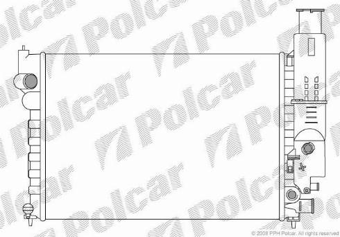 Polcar 576508-1 - Radiatore, Raffreddamento motore autozon.pro