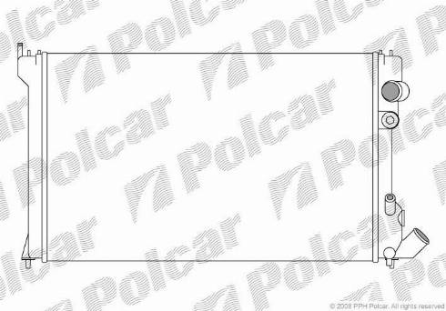 Polcar 576508-3 - Radiatore, Raffreddamento motore autozon.pro