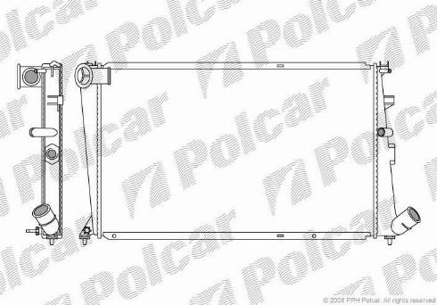 Polcar 5765082X - Radiatore, Raffreddamento motore autozon.pro