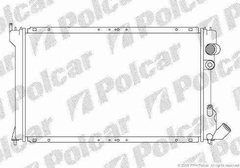 Polcar 576508A4 - Radiatore, Raffreddamento motore autozon.pro